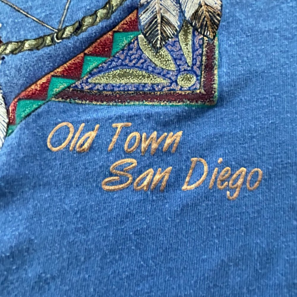 Vintage 1995 San Diego Dream Catcher Old Town Feathers Single Stitch Anv… - Picture 6 of 13